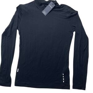 La Passione Merino Long Sleeve Base Layer Black Sz Medium Men's Cycling Biking